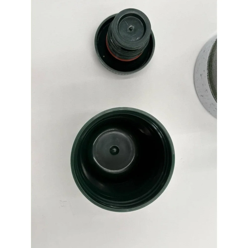 Vintage Aladdin Stanley Thermos 1 Qt Green Hammertone USA Twist Pour Lid - Picture 9 of 12